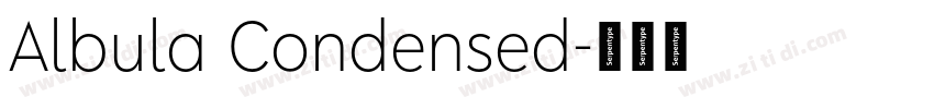 Albula Condensed字体转换